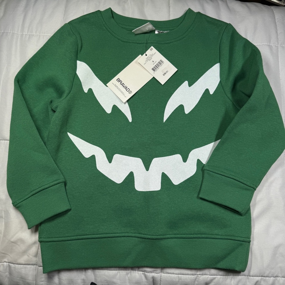 Boys Crewneck Sweater Pullover Justin Bieber Cotton On Kids Size 6 NWT